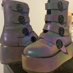 Alien reflective combat boots. No longer available online